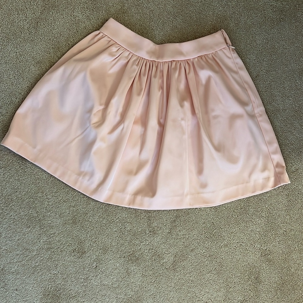 Francesca‘s Satin Pink Skirt Mini flare